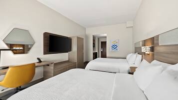 Standard Room, 2 Queen Beds | 1 bedroom, in-room safe, desk, iron/ironing board