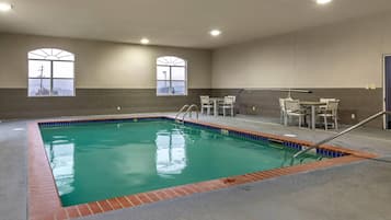 Indoor pool, pool loungers