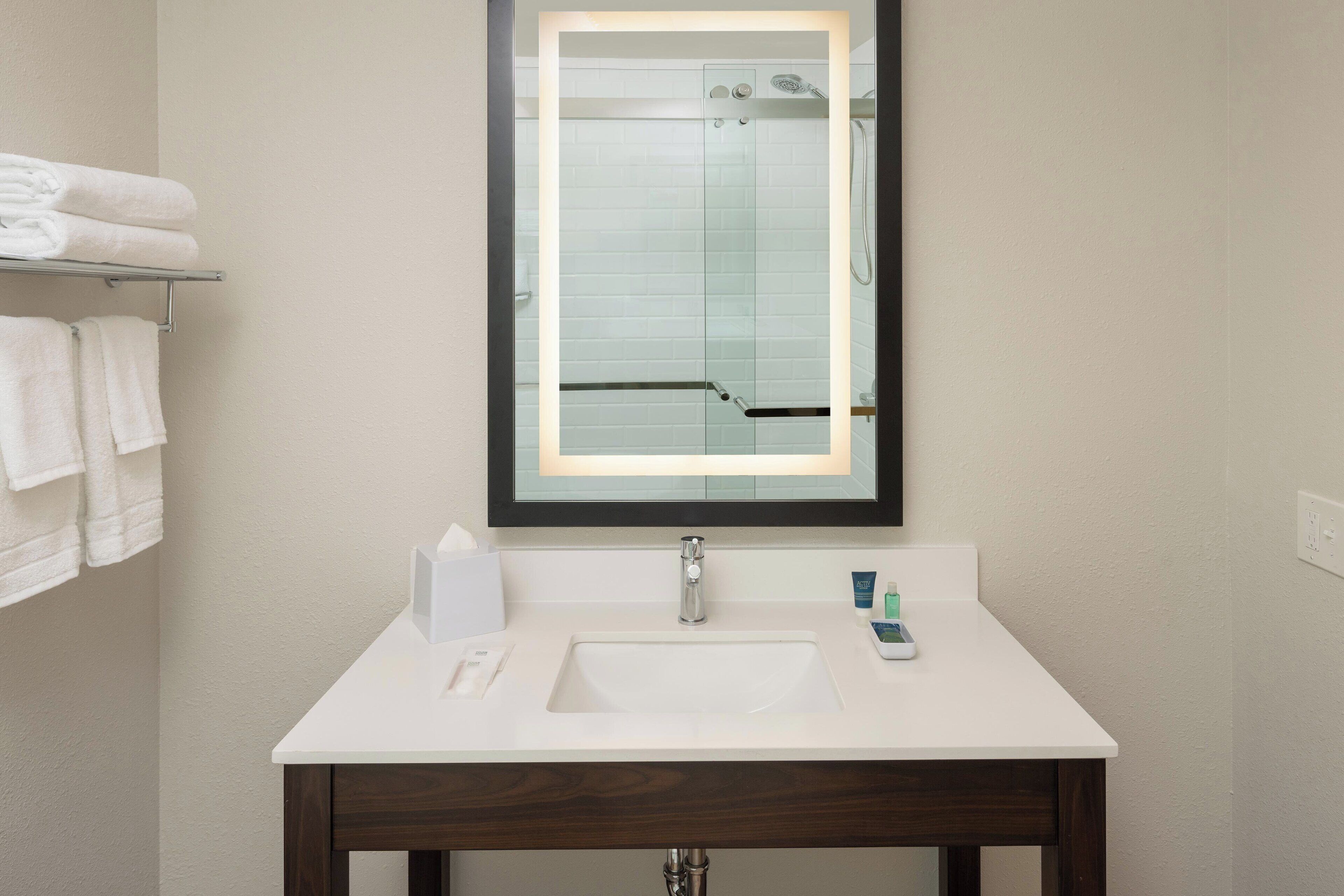 free toiletries, hair dryer, towels, soap