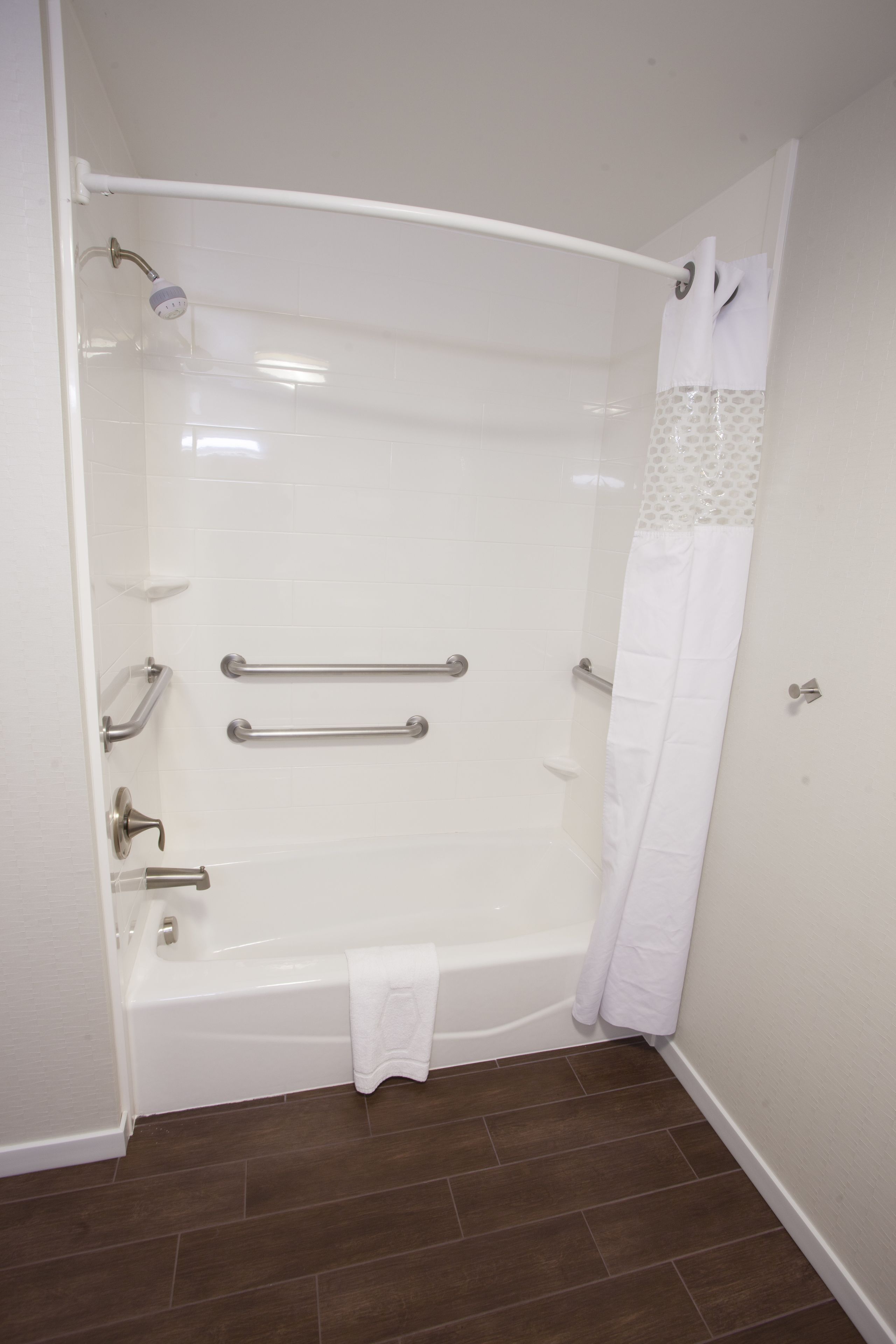 free toiletries, hair dryer, towels