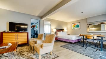 26-inch LCD TV with cable channels, TV, DVD player