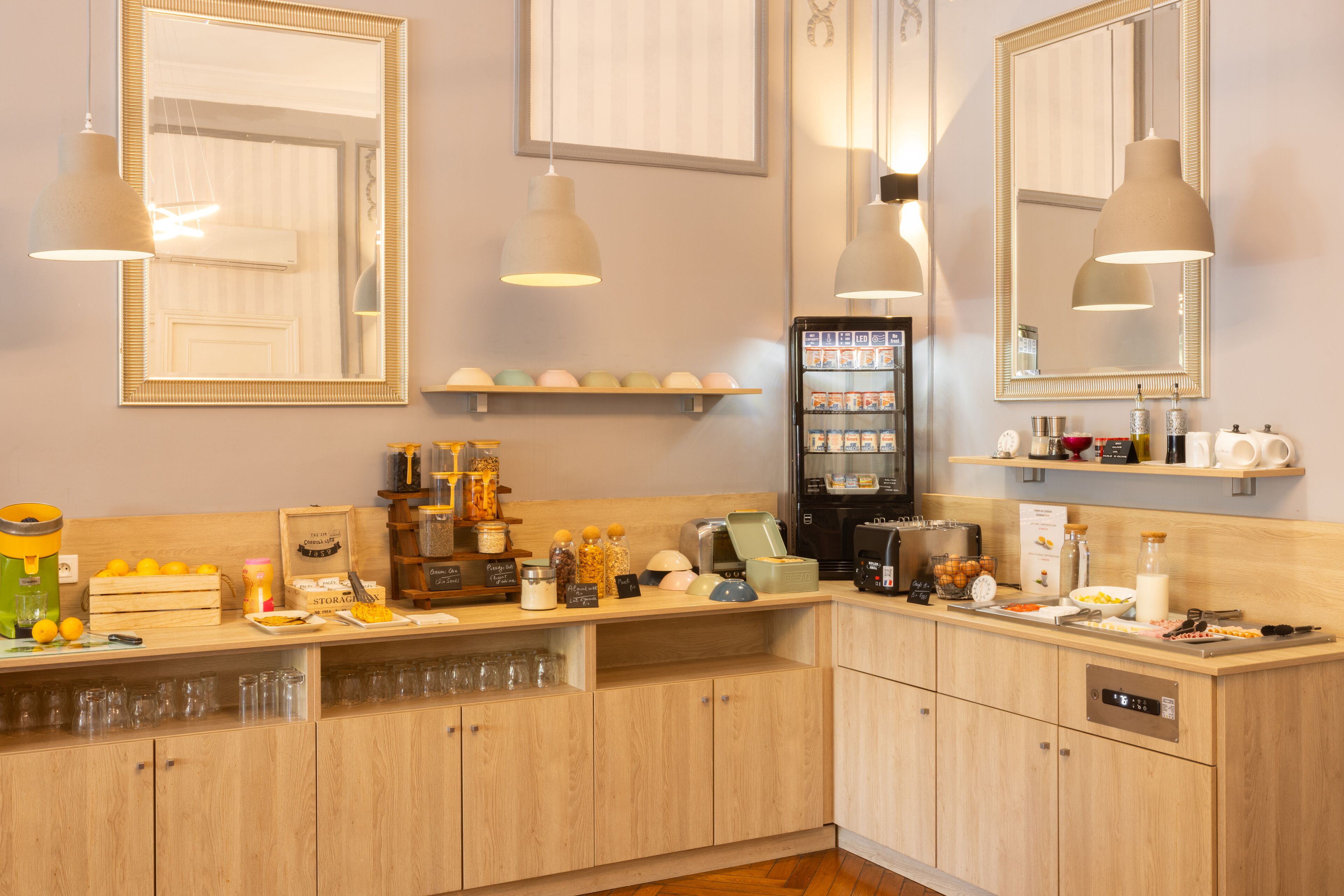 daily buffet breakfast (eur 15 per person)