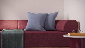 Large Room with Sofa Bed | In-room safe, blackout drapes, iron/ironing board