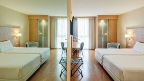 Classic Twin Room | Minibar, in-room safe, desk, blackout drapes