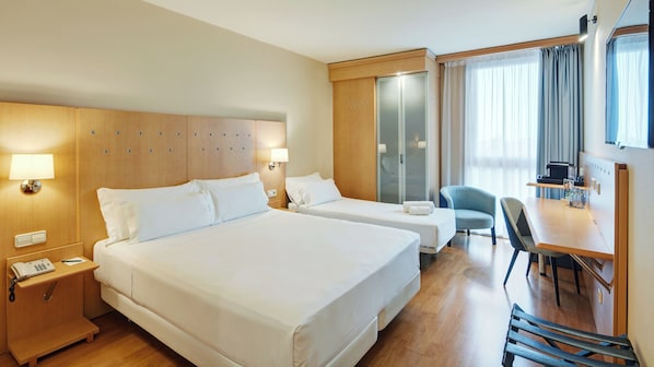 Minibar, in-room safe, desk, blackout curtains