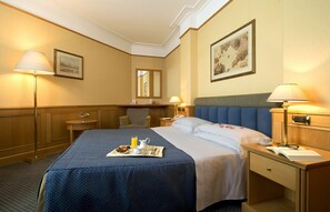 Down duvets, minibar, in-room safe, desk