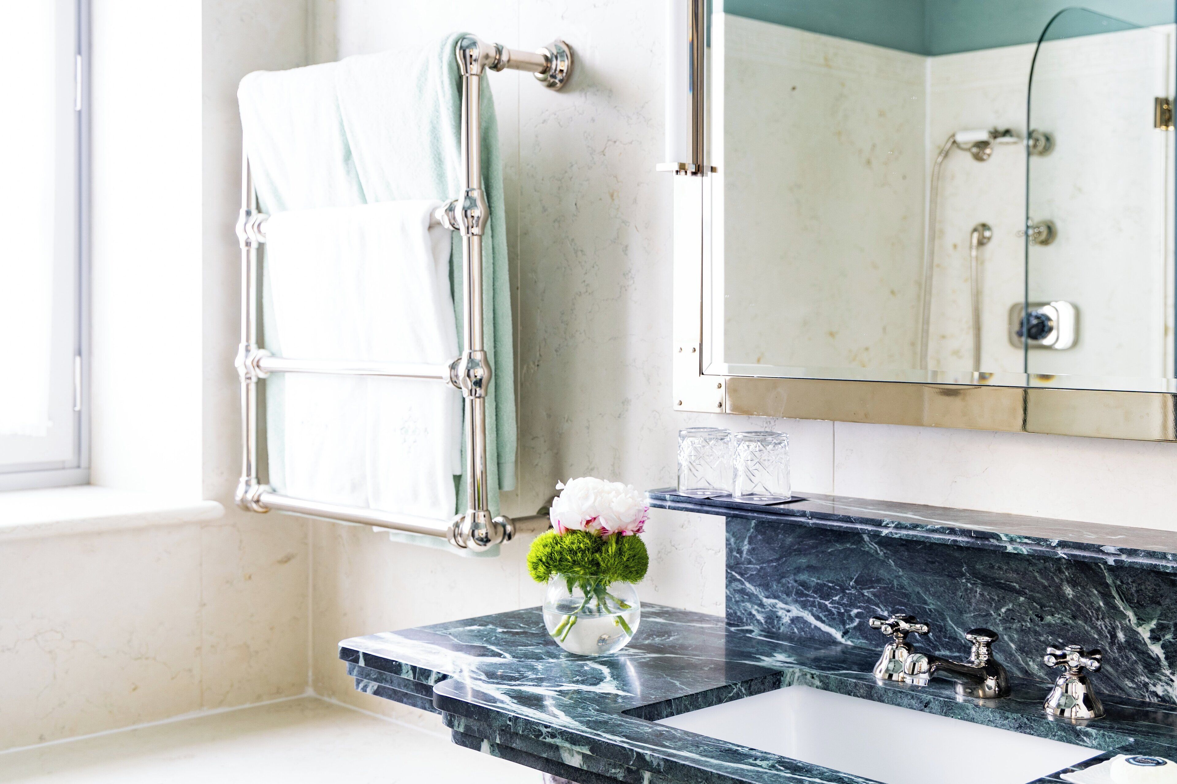 free toiletries, hair dryer, bathrobes, slippers