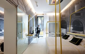 Estudio, en edificio contiguo (Double Occupancy) | Baño | Amenidades de baño gratuitas, secadora de cabello, pantuflas, bidet 