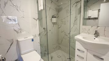 Free toiletries, hair dryer, towels