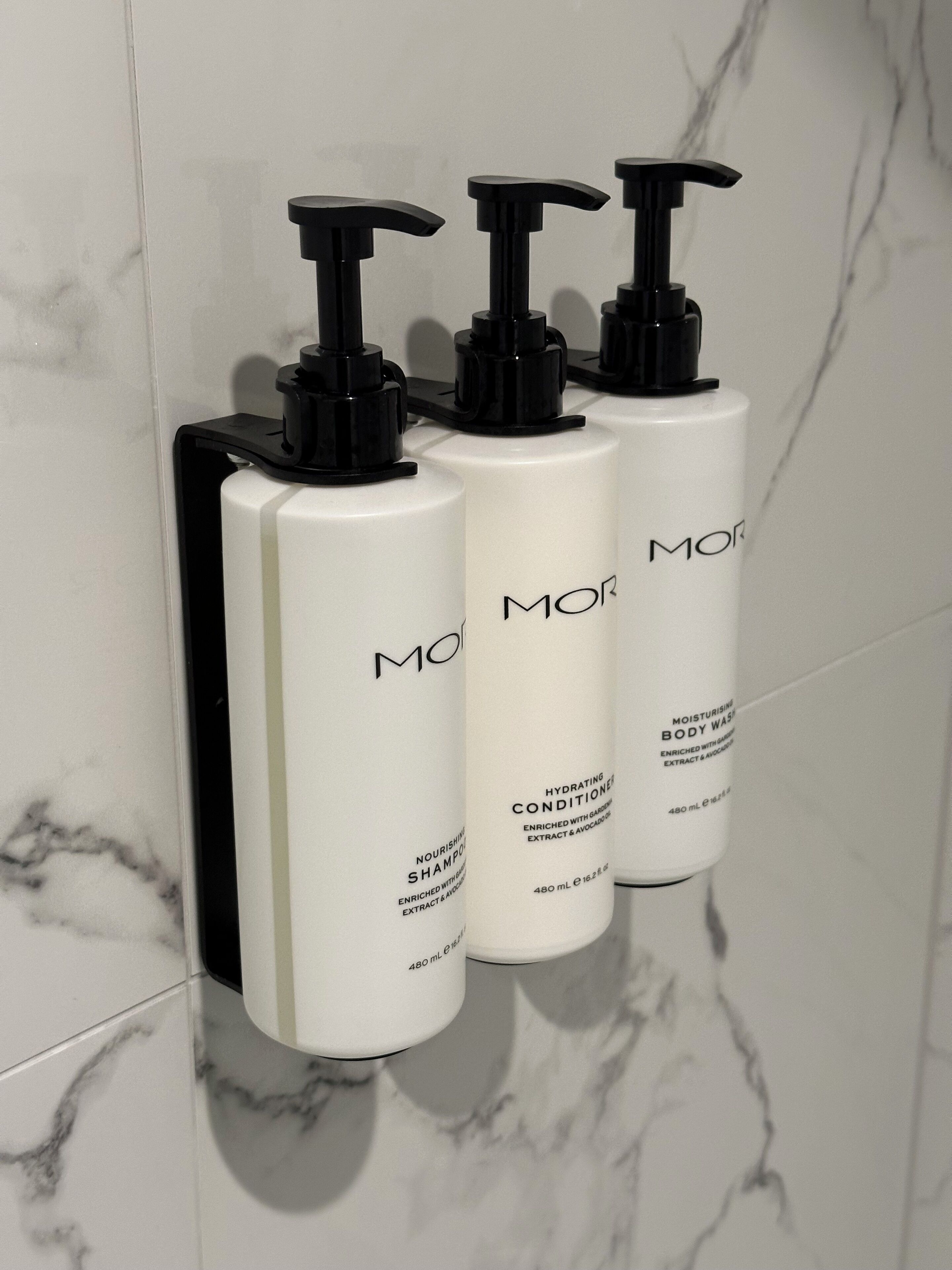 free toiletries, hair dryer, towels