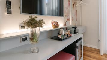 Suite Exclusive, terrasse | Literie de qualité supérieure, couette en duvet d'oie