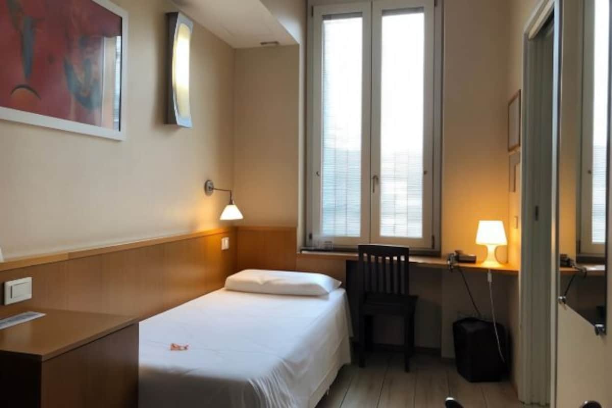 Allergitestade sängkläder, memory foam-madrasser och minibar
