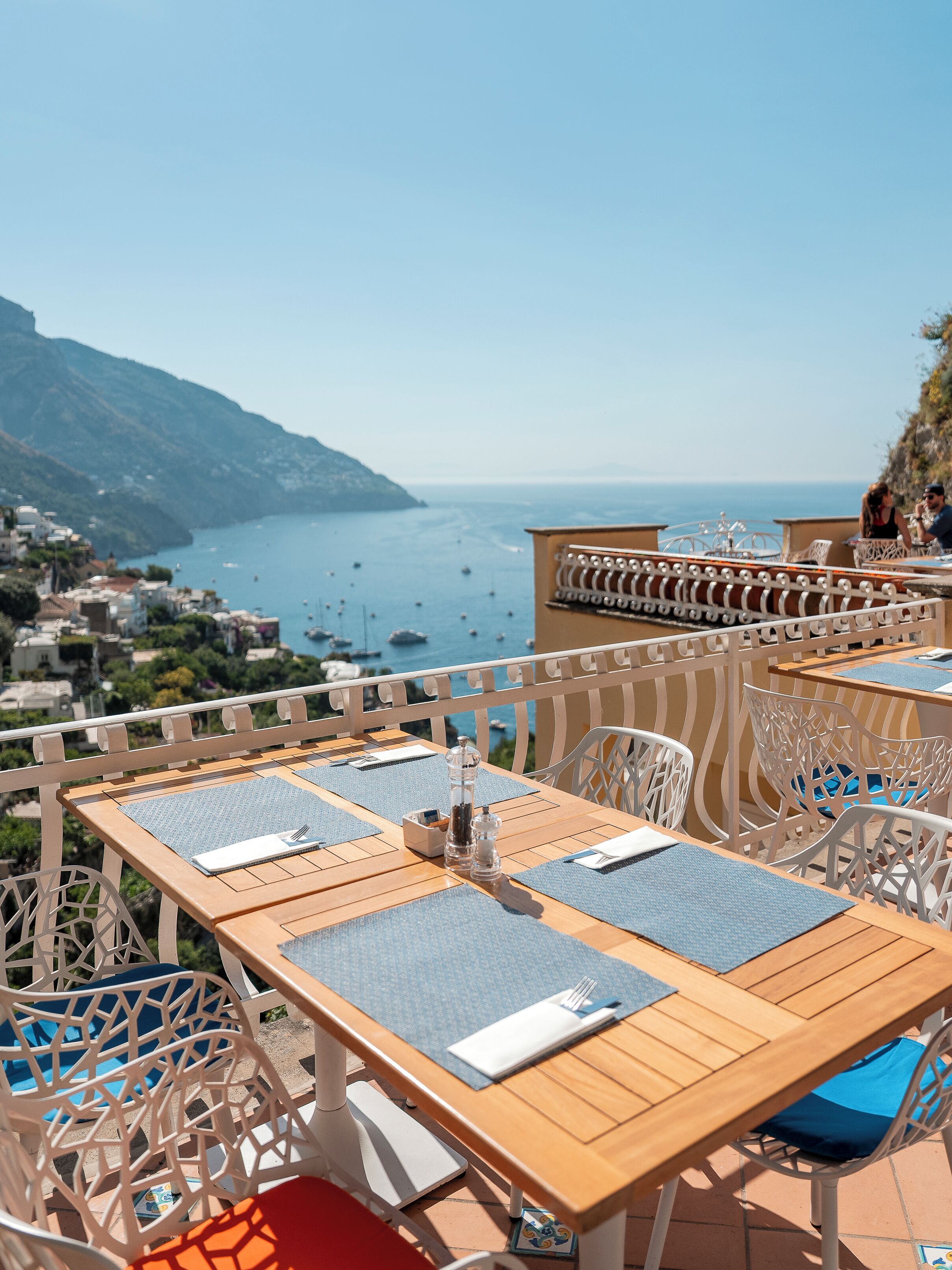 breakfast and dinner served, sea views