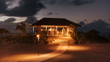 Tapas bar, beach views, open daily