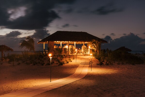 Tapas bar, beach views, open daily