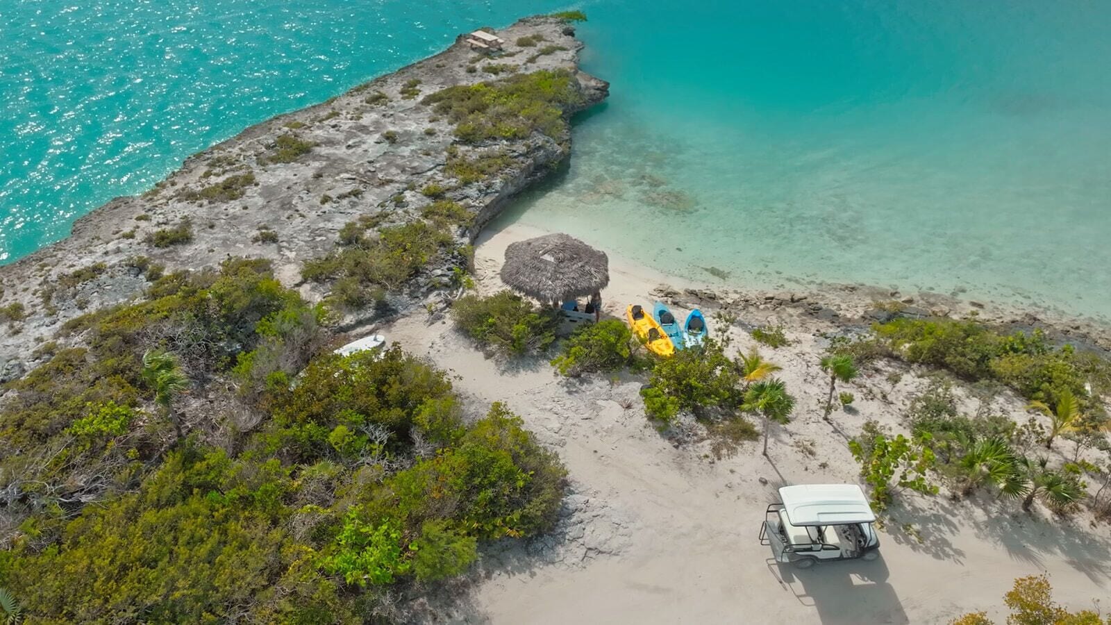Private beach, white sand, free beach cabanas, sun loungers