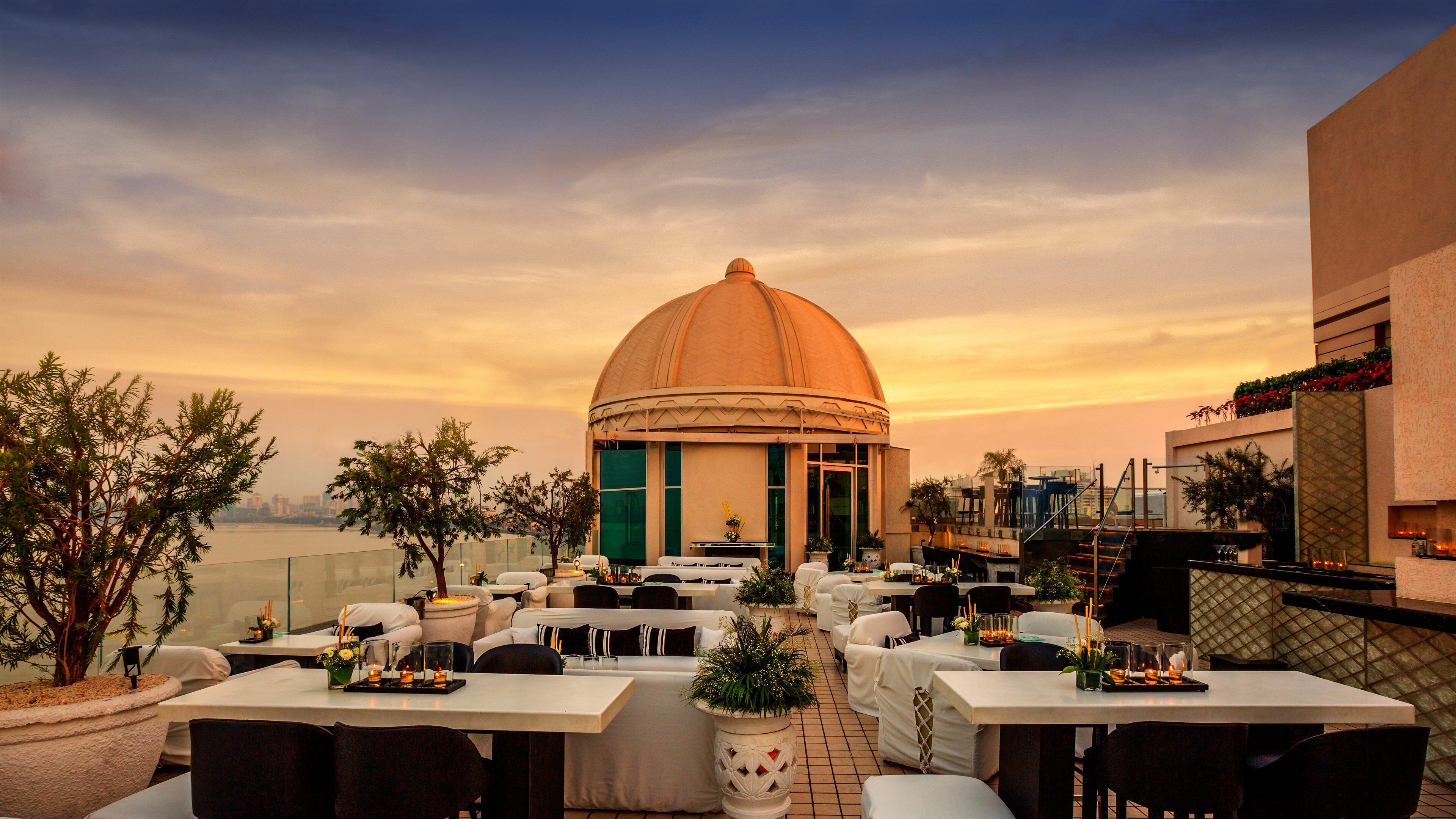 Rooftop bar, ocean views, open daily