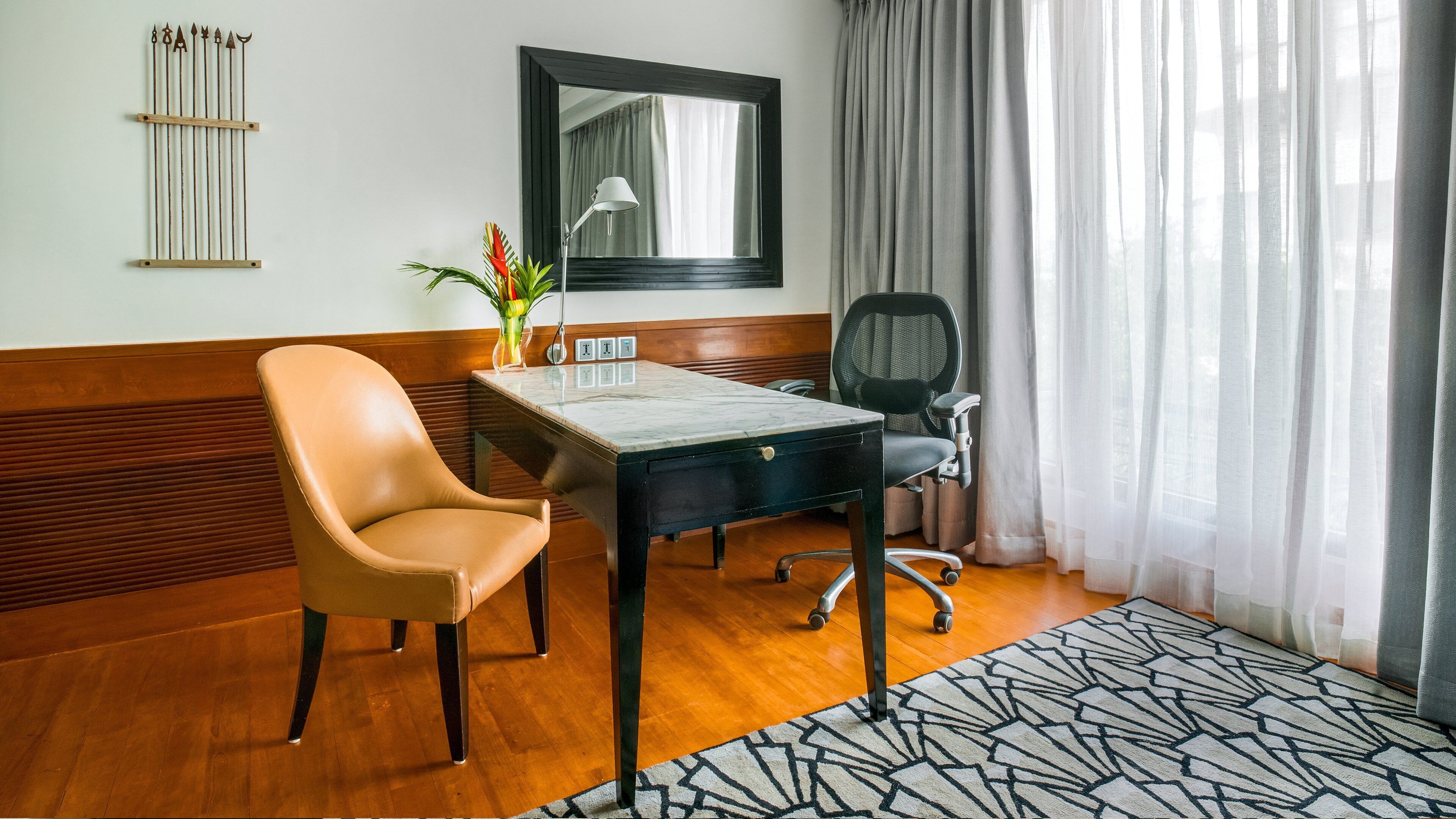 Egyptian cotton sheets, premium bedding, memory-foam beds, minibar