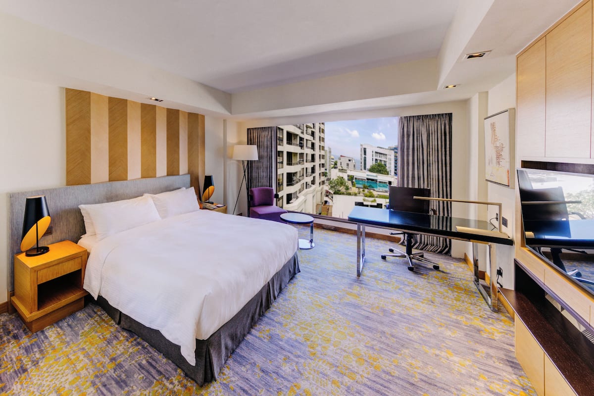 Minibar, in-room safe, desk, blackout curtains