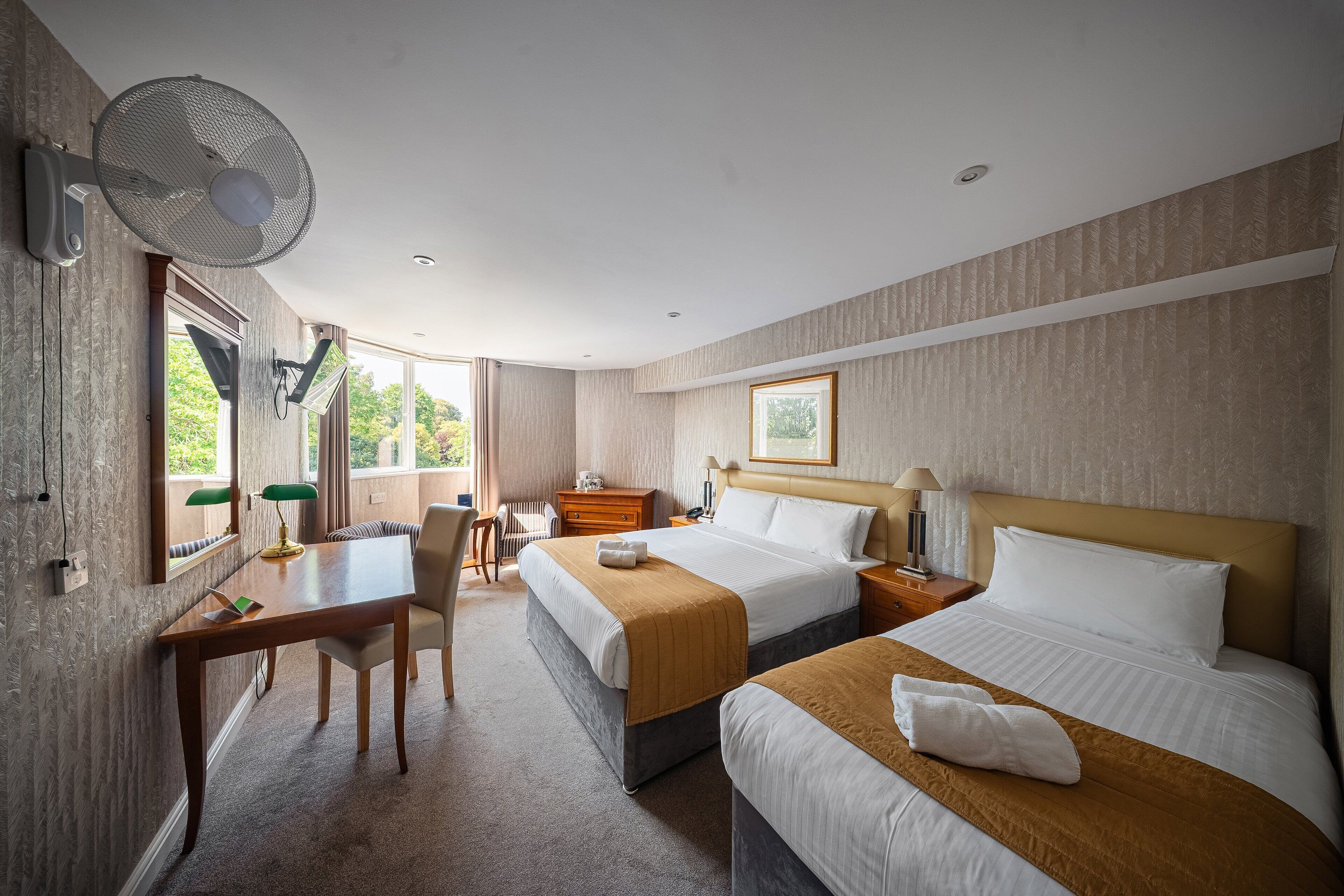 Desk, iron/ironing board, free WiFi, bed sheets