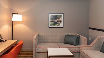 Premium bedding, down comforters, pillowtop beds, in-room safe