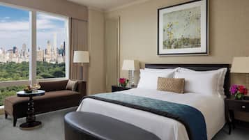 Premium bedding, down comforters, minibar, in-room safe