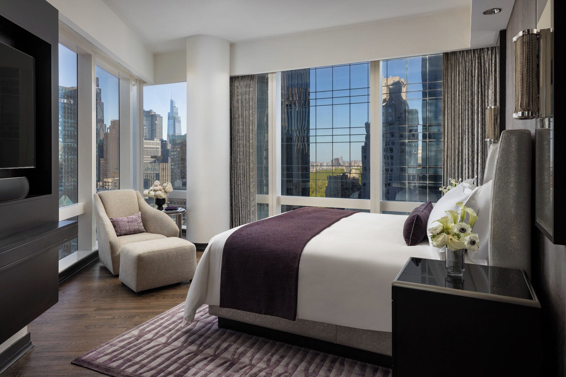 central park view, premier suite, park view | premium bedding, down duvets, minibar, in-room safe