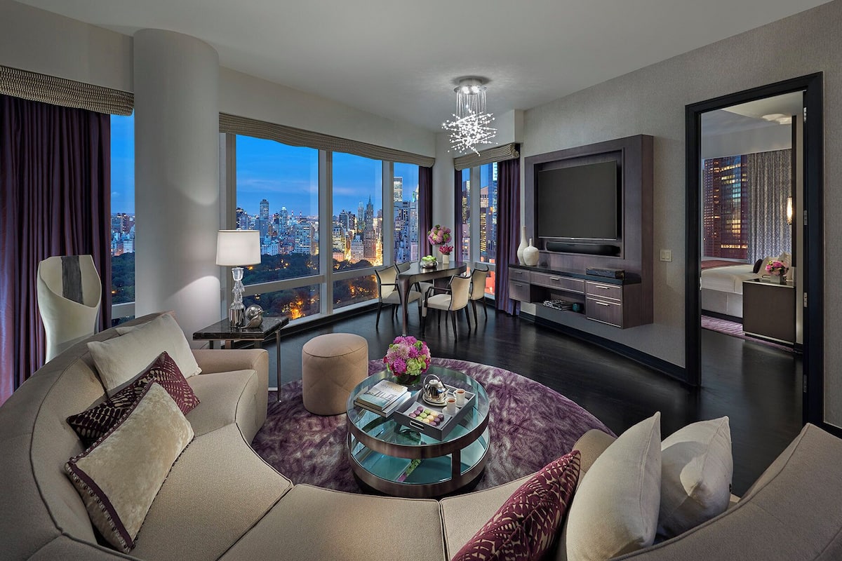 Central Park View, Premier Suite, Park View | Premium bedding, down comforters, minibar, in-room safe