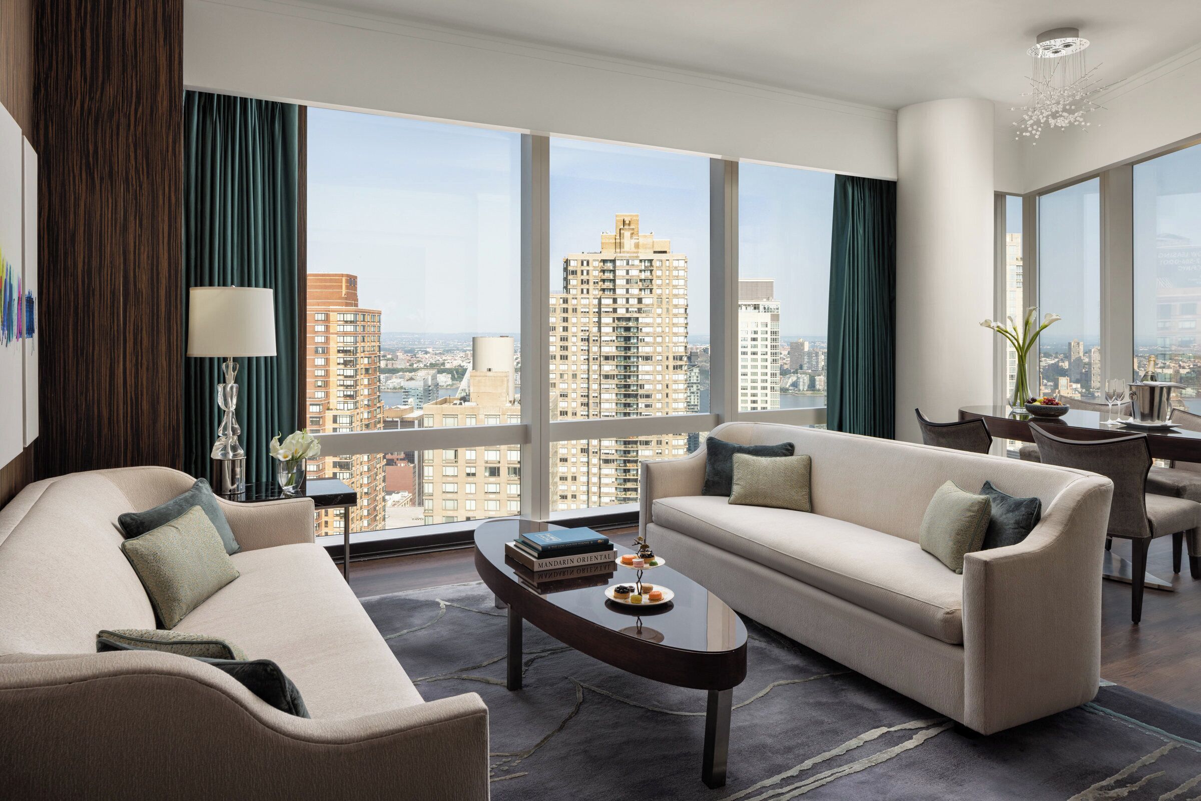 hudson river view, suite | premium bedding, down duvets, minibar, in-room safe