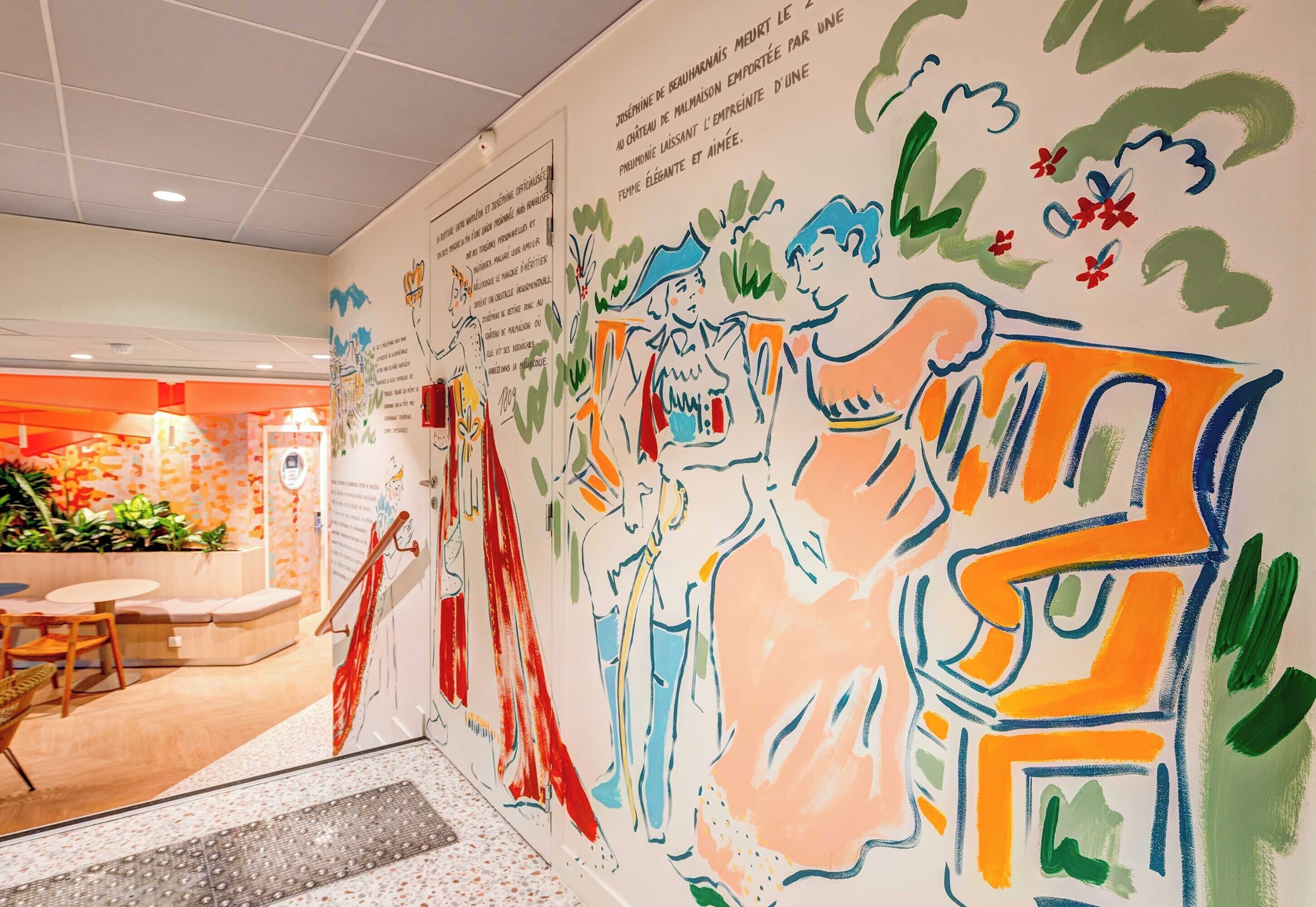 Área de estar no saguão