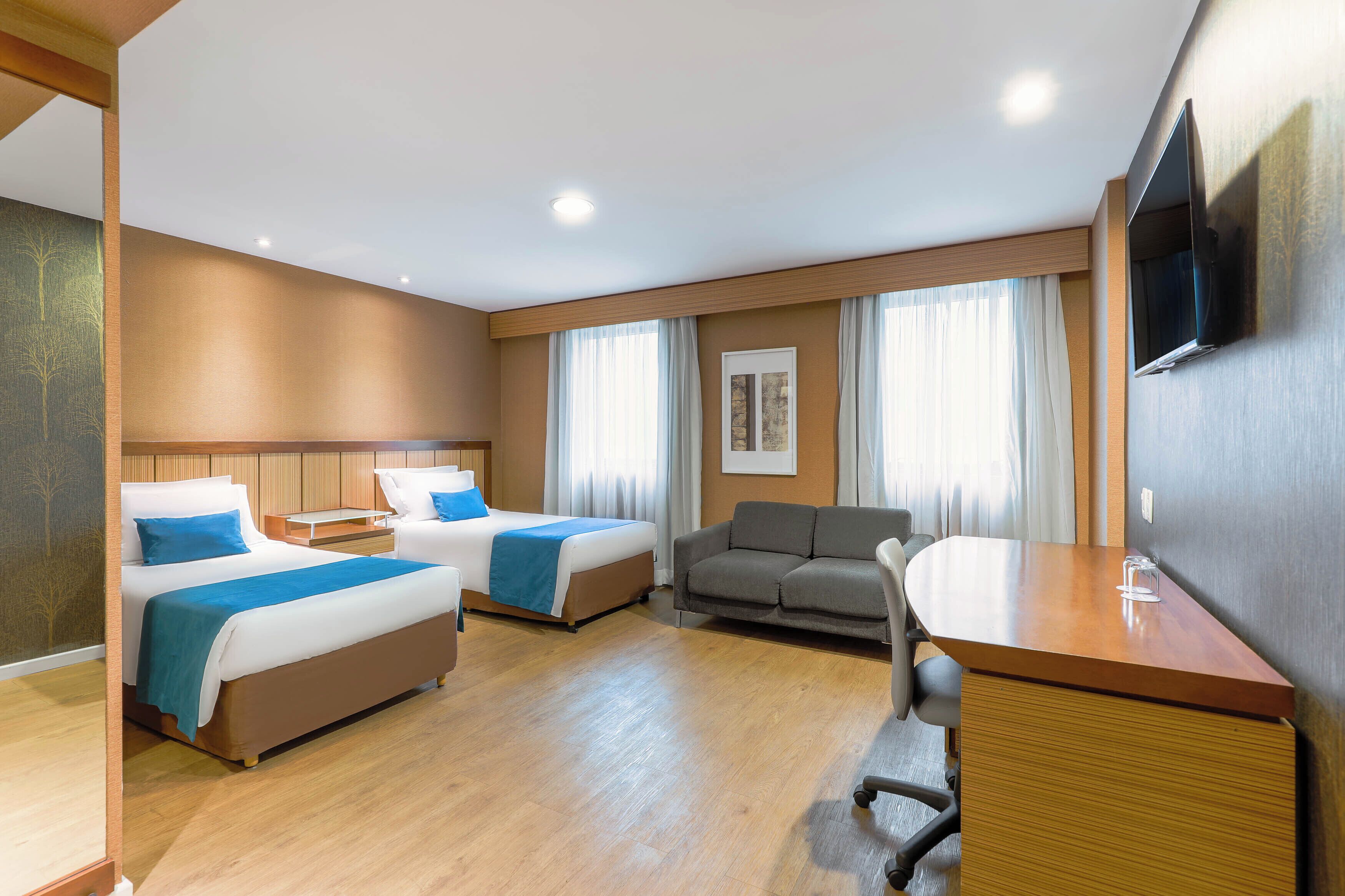 Ropa de cama hipoalergénica y minibar 