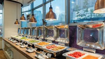 Daily buffet breakfast for a fee