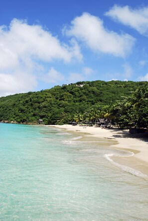 Private beach, snorkelling, windsurfing, beach bar