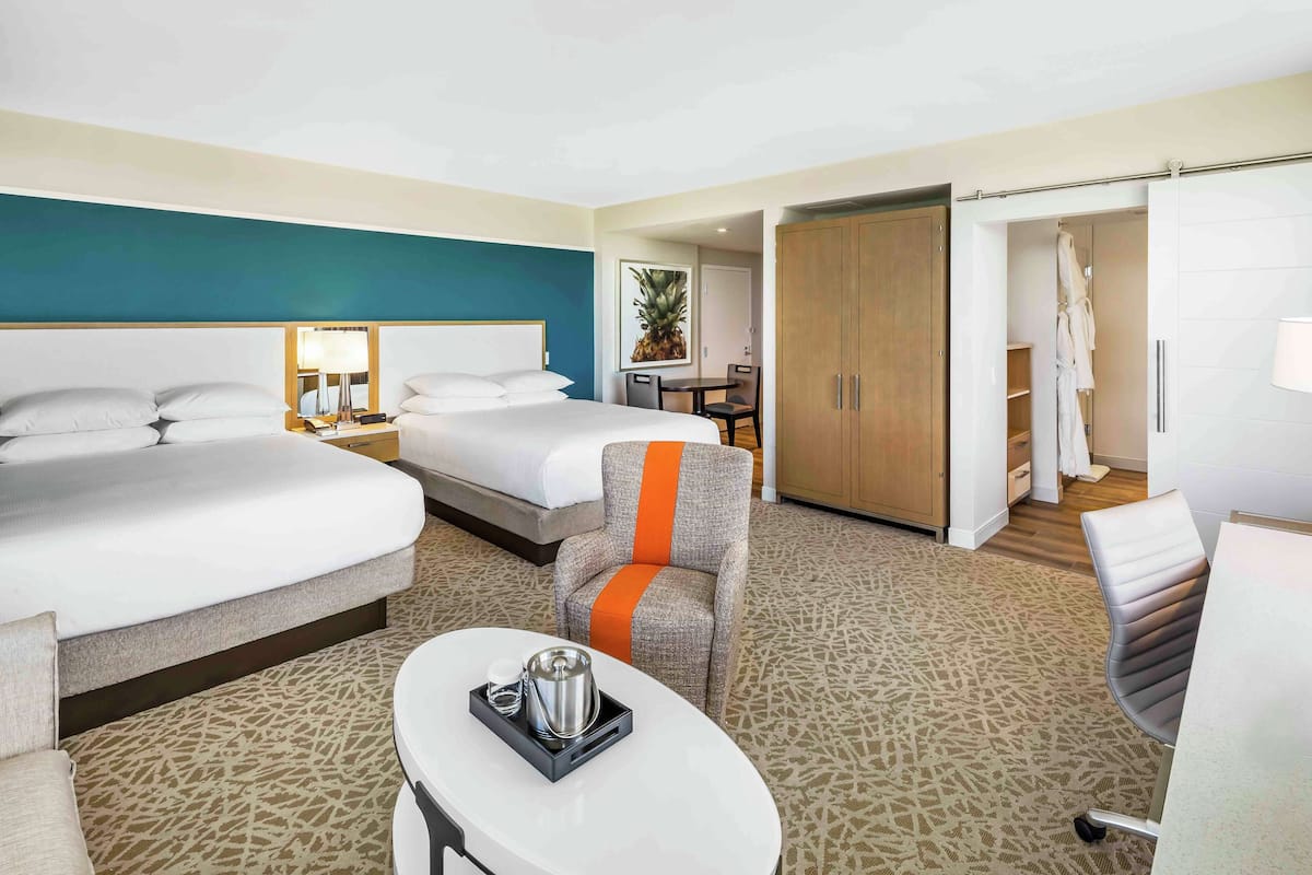In-room safe, desk, laptop workspace, blackout drapes