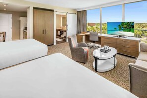 Studio Suite, 2 Queen Beds | Living area | LCD TV, pay movies - Hilton Miami Dadeland (Miami)