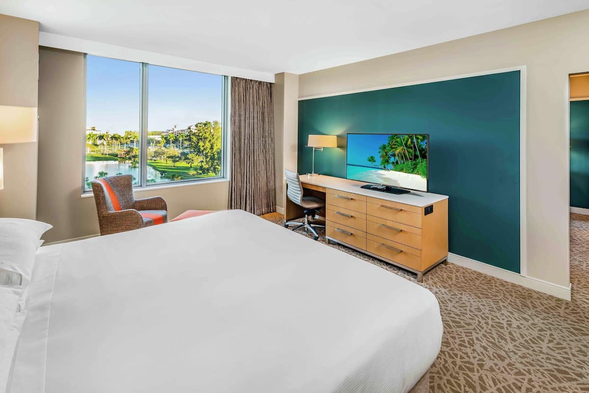 In-room safe, desk, laptop workspace, blackout drapes