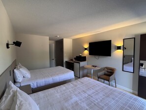Room, 2 Queen Beds | Desk, laptop workspace, blackout drapes, iron/ironing board (on request) - Coast Red Deer Hotel (Red Deer)