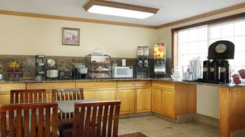 Free daily on-the-go breakfast