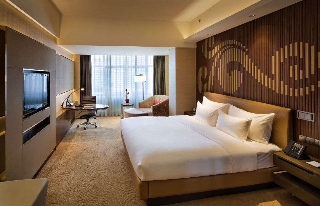Ropa de cama de alta calidad y minibar 