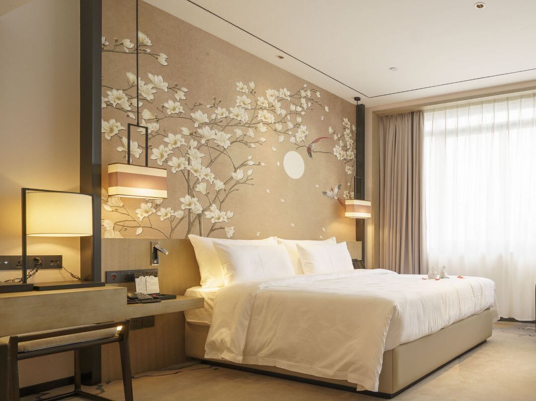 Ropa de cama de alta calidad y minibar 