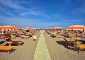 Tæt på stranden, sort sand