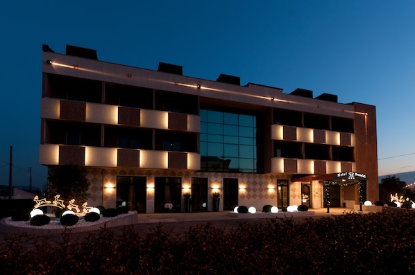 Front of property – evening/night