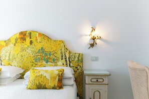 Deluxe Double or Twin Room, Terrace, Sea View | Frette Italian sheets, premium bedding, memory foam beds, minibar - Conca D'oro (Positano)