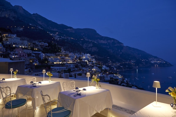 Mediterranean cuisine, sea views