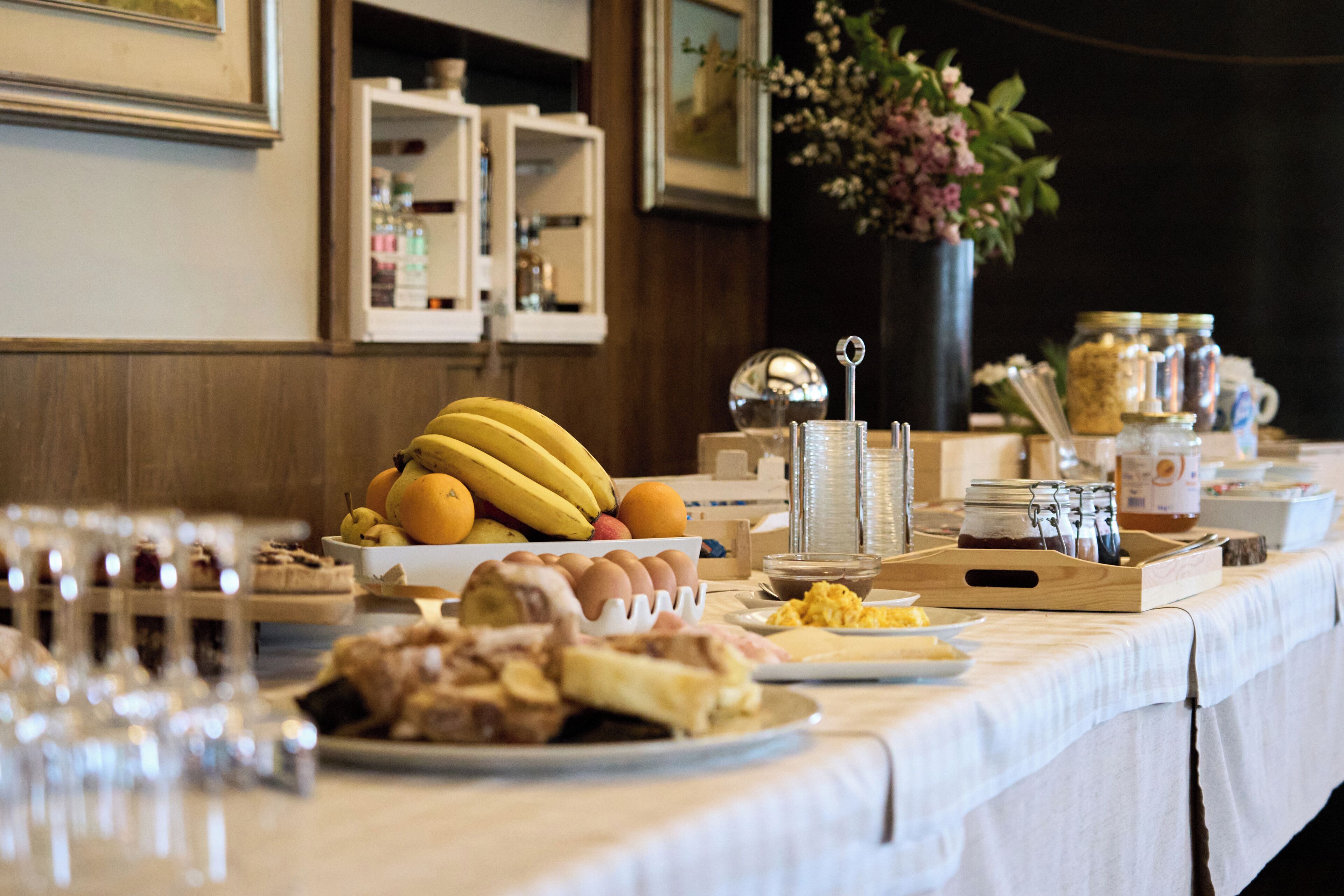 Buffet breakfast for a fee