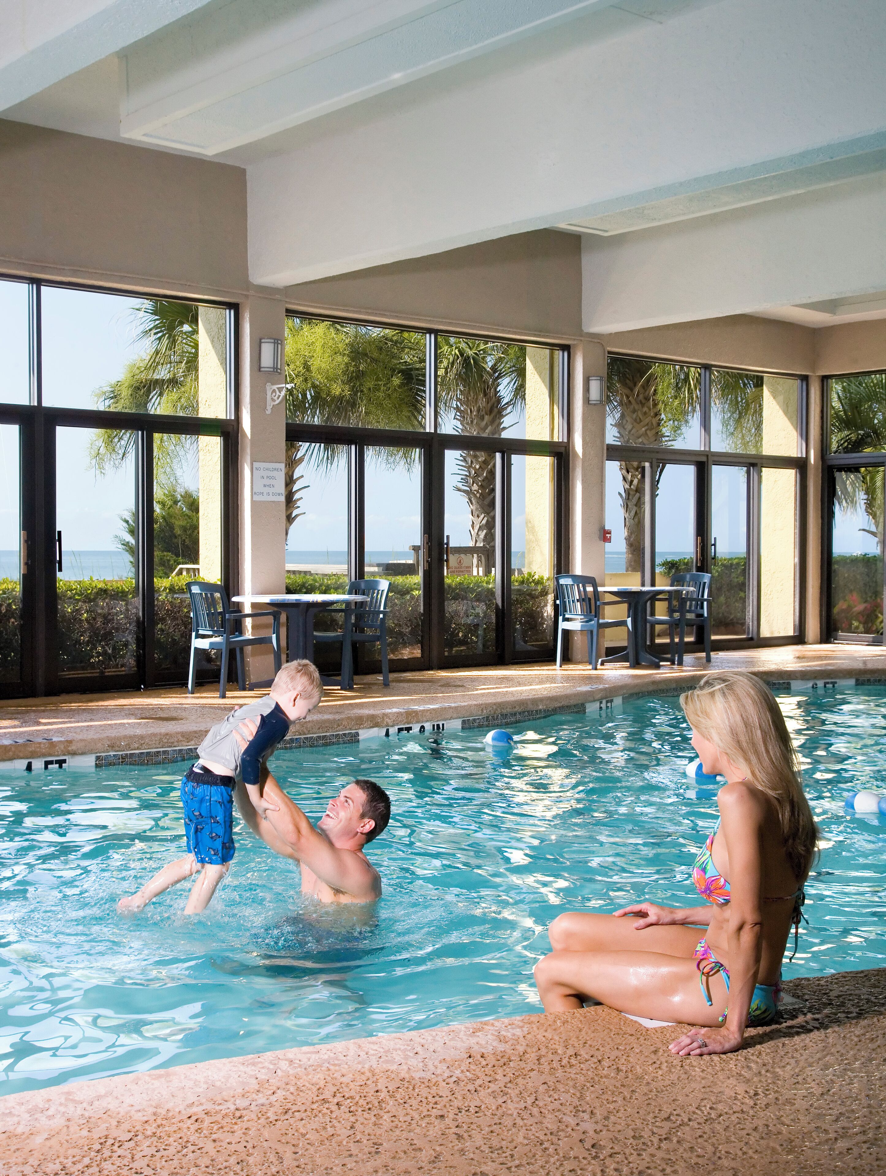 Indoor pool, outdoor pool
