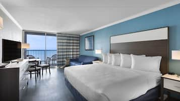 Indigo Oceanfront King Room | In-room safe, blackout drapes, iron/ironing board, free WiFi