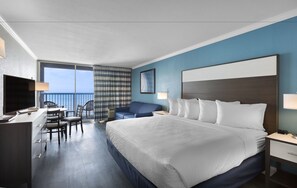 Indigo Oceanfront King Room | In-room safe, blackout curtains, iron/ironing board, free WiFi