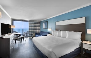 Indigo Oceanfront King Room | In-room safe, blackout drapes, iron/ironing board, free WiFi