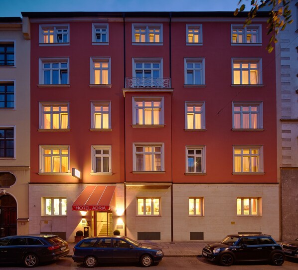 Front of property - evening/night